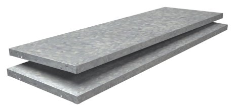 SCHULTE REGALWELT Steckfachboden verzinkt 120x40 cm, 2 Stk.