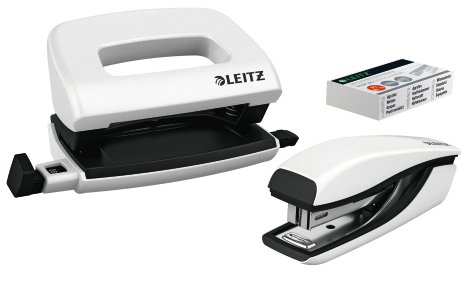 LEITZ Locher mit Hefter NeXXt Wow Mini Weiß