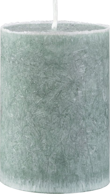 PURE SAFE CANDLE Kerze Olive Wax Smaragd 90x70 mm