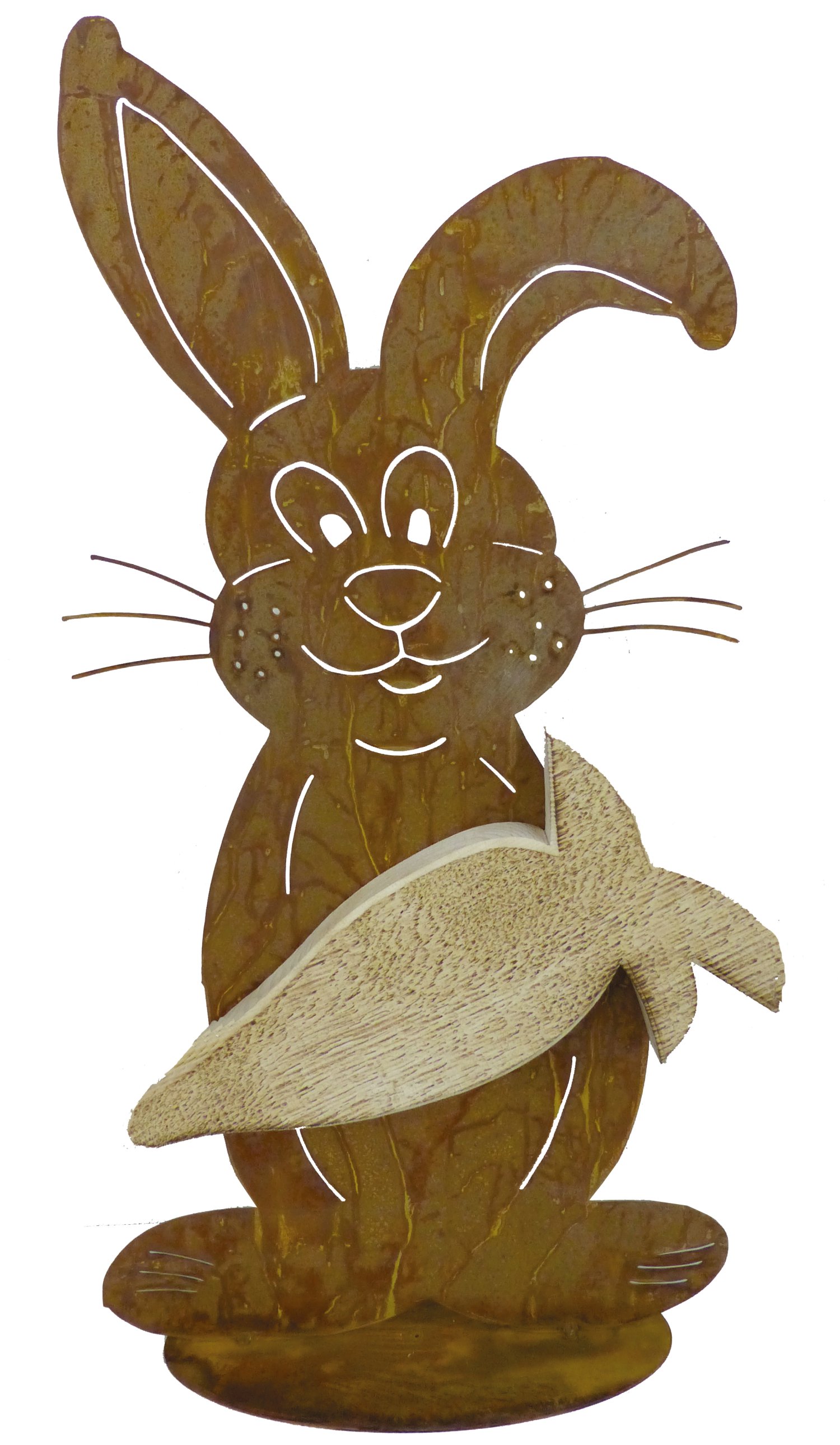 Gartenfigur Hase Karotti 30x60 cm (BxH)