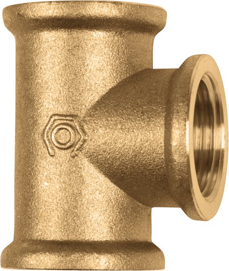 CORNAT T-Stück Messing 1/2" IG
