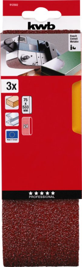 KWB Schleifband K24 75x533 mm