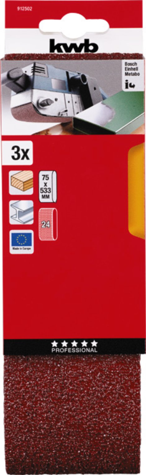 KWB Schleifband K24 75x533 mm
