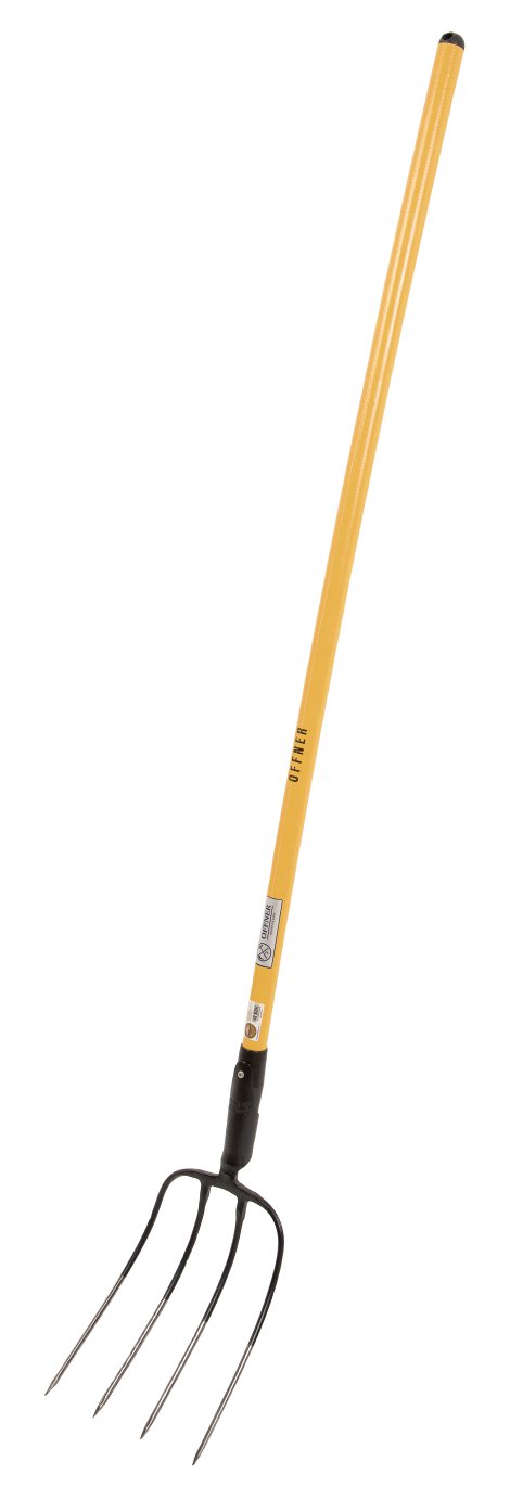 OFFNER Dunggabel 4 Zinken mit Stiel 31x23cm