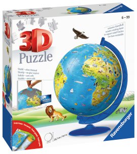 RAVENSBURGER Puzzle-Ball Kinderglobus in deutscher Sprache 180-tlg.
