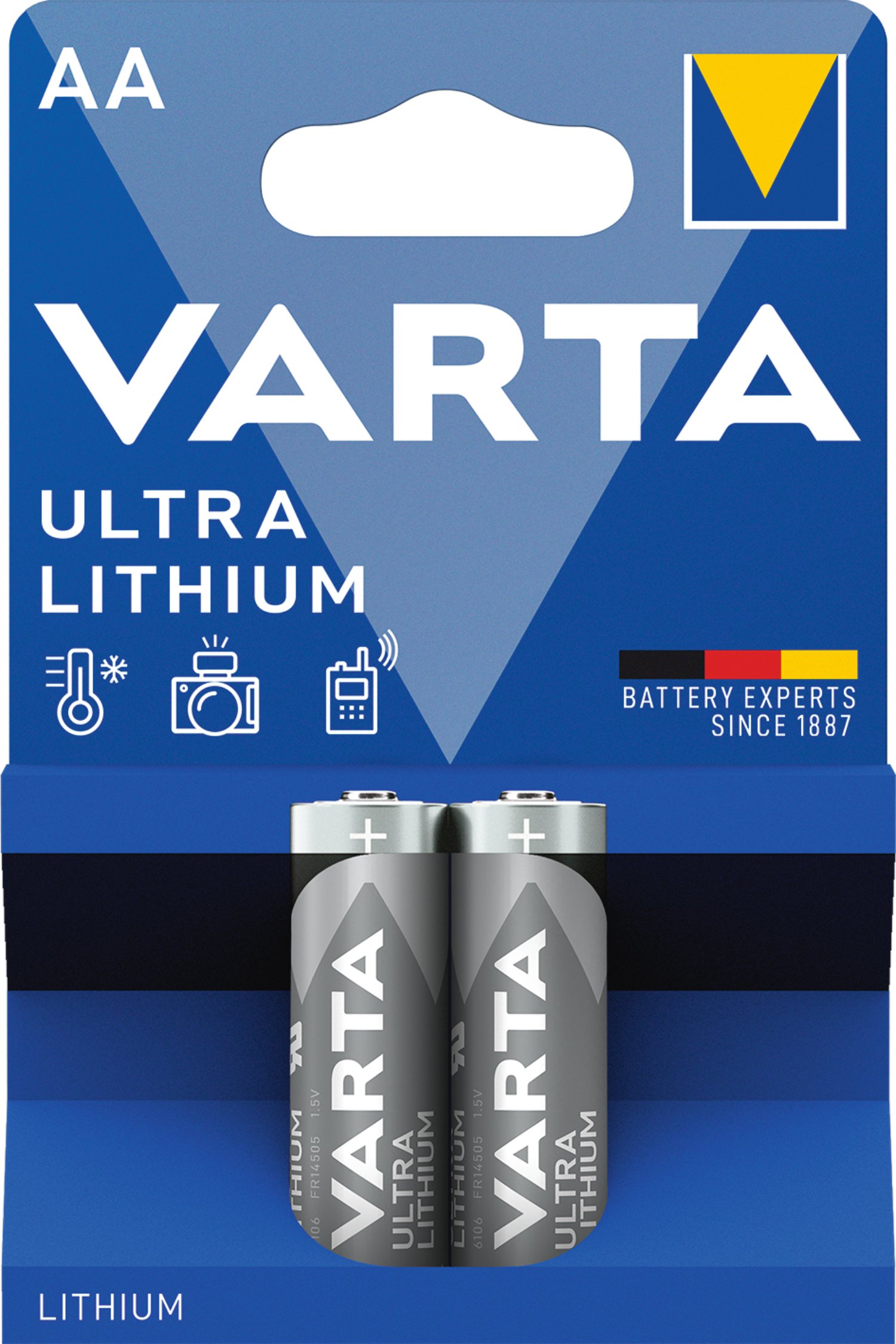 VARTA Batterie Lithium Ultra AA Mignon FR14505 2er Pack