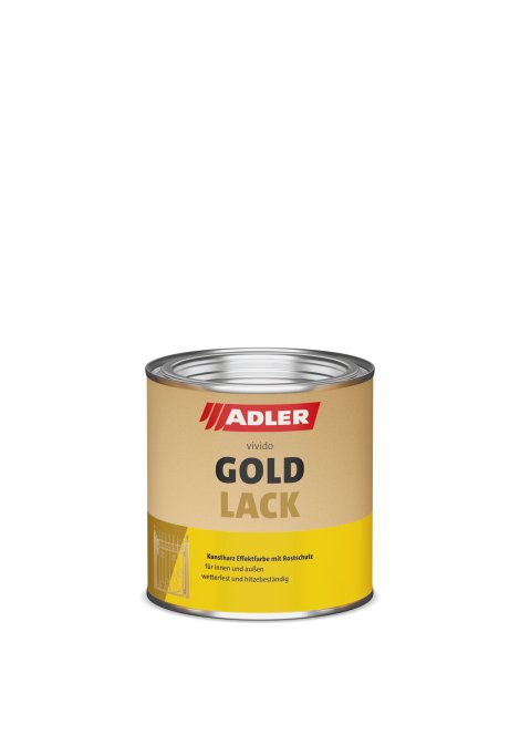 ADLER Kunstharz Effekfarbe Vivido Goldlack 125 ml
