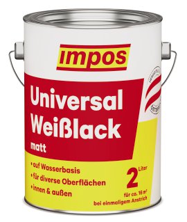 IMPOS Weiß-Lack Acryl Matt 2 l