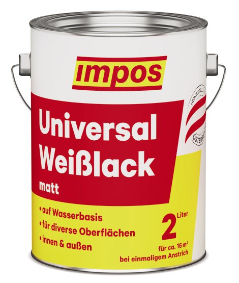 IMPOS Weiß-Lack Acryl Matt 2 l