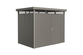 BIOHORT Gerätehaus Highline® H2 mit Standardtür, quarzgrau-metallic