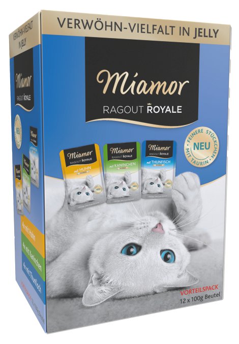MIAMOR Katzennassfutter Ragout Jelly Multibox 12x100 g