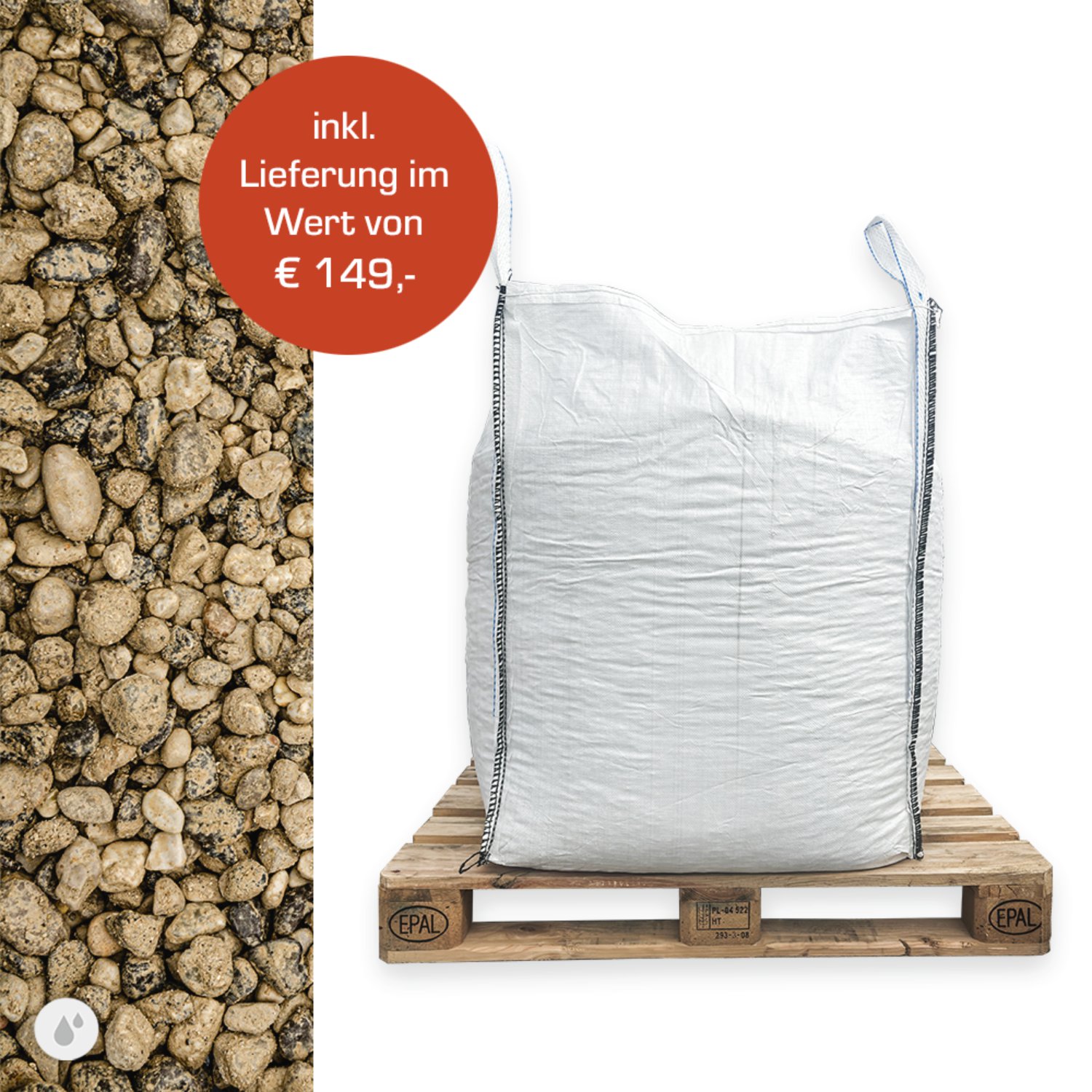 Min2C Grobkies feucht 8-16mm 1000kg Big Bag