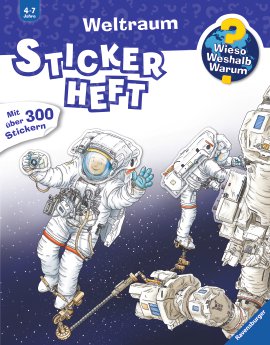 RAVENSBURGER Buch Stickerheft Weltraum