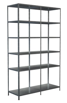 SCHULTE REGALWELT Grund + Anbauregal 12 Böden verzinkt