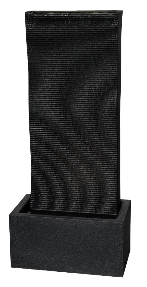 KENT LIVING Dekobrunnen Wasserfall Schwarz 19x26,5x107 cm
