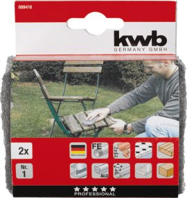 KWB Schleifkissen Stahlwolle Mittel 2 Stk.