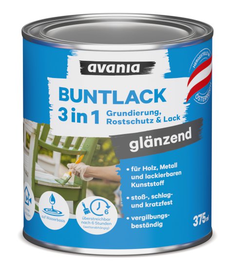 AVANIA 3in1-Buntlack glänzend verkehrsWeiß 375 ml