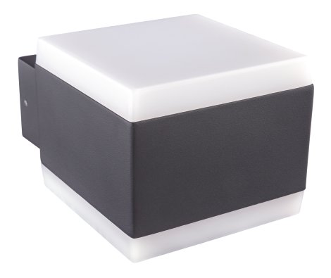 GLOBO LED-Außenwandleuchte Slice Antrhazit/Weiß 11,5W 3000K 11x9 cm (BxH)