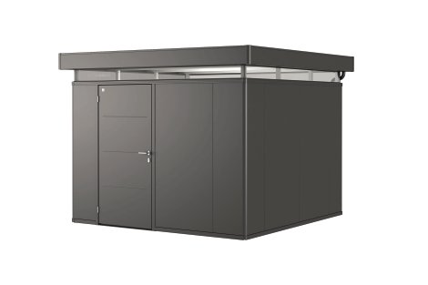 BIOHORT Nebengebäude Nebengebäude CasaNova® Türanschlag links 3x3 m 330x330x250 cm, Dunkelgrau-Metallic