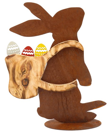 Osterhase Tommy auf Bodenplatte 33x25x7,5 cm
