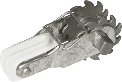 Zahnrad-Drahtspanner mit integriertem Isolator