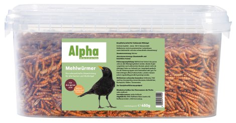 ALPHA Wildvogel Mehlwürmer 450 g