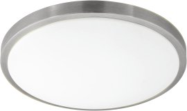 EGLO Wand- und Deckenleuchte Competa 1 Nickel Weiß