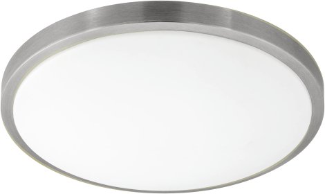 EGLO Wand- und Deckenleuchte Competa 1 Nickel Weiß