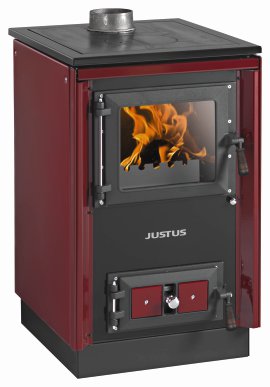 ORANIER Festbrennstoffherd Rustico 50 2.0 (7 kW), bordeaux
