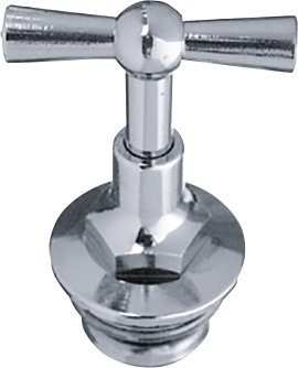 CORNAT Ventiloberteil mit Knebelgriff matt-Chrom 1/2" AG