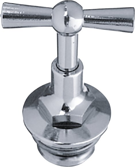 CORNAT Ventiloberteil mit Knebelgriff matt-Chrom 1/2" AG