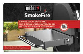 WEBER® Edelstahl-Seitentisch zum Herunterklappen für SmokeFire Holzpelletgrills