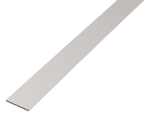 ALBERTS Flachstange Aluminium Silber 1 m, 20x2 mm