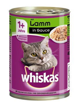 WHISKAS® Lamm in Sauce Dose 12x400 g