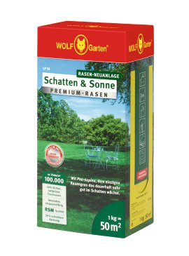 WOLF GARTEN Premiumrasen Schatten & Sonne LP 50