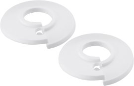 CORNAT Rosette Weiß 20 mm 2 Stk.