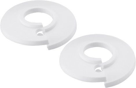 CORNAT Rosette Weiß 20 mm 2 Stk.