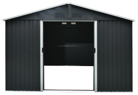 PERGART Gerätehaus Dresden II Schiefer/Creme