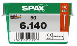 SPAX Schraube Senkkopf TRX 6,0x120 L 25 Stk.