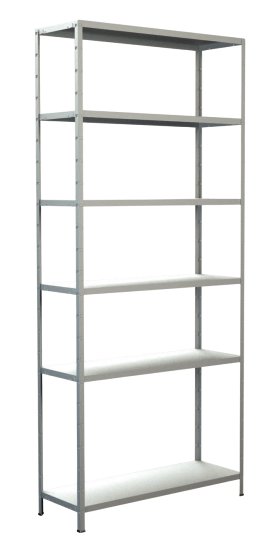 SCHULTE REGALWELT Grundregal 6 Böden Weiß