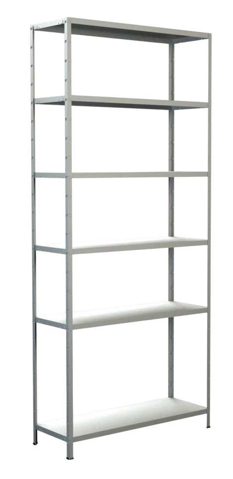 SCHULTE REGALWELT Grundregal 6 Böden Weiß 230x100x35 cm