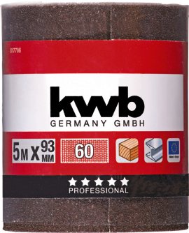 KWB Schleifrolle Korund K60, 93 mm 5 m