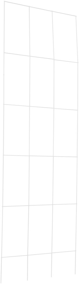 WINDHAGER Metall-Gitterspalier Quadrat-Form, weiß