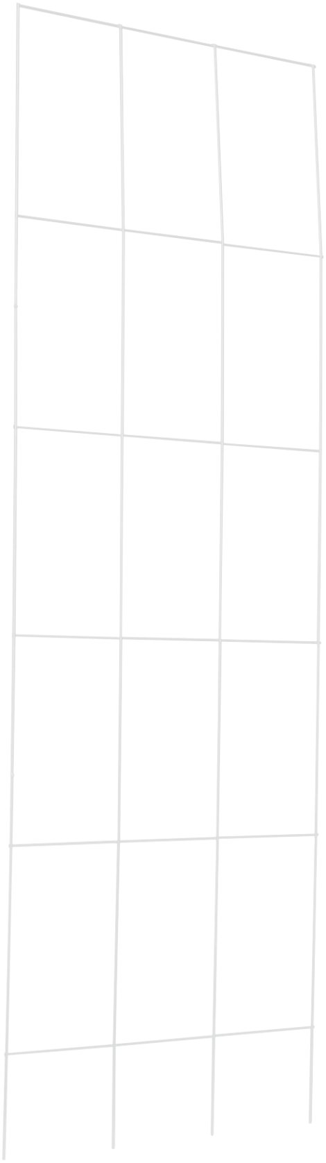 WINDHAGER Metall-Gitterspalier Quadrat-Form 150x60 cm, weiß