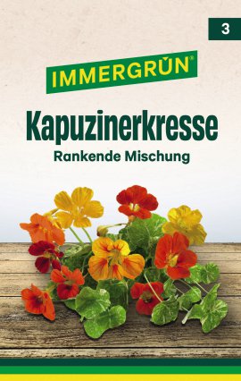 IMMERGRÜN Tütensamen Kapuzinerkresse Rankende Mischung