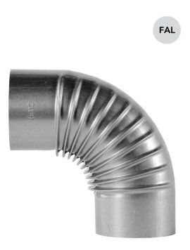 BERTRAMS 90°-Rauchrohrbogenknie feueraluminiert