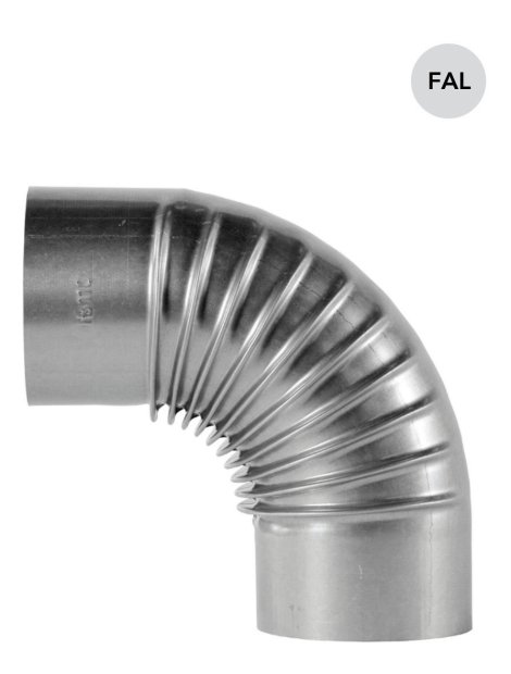 BERTRAMS 90°-Rauchrohrbogen feueraluminiert ø 100 mm