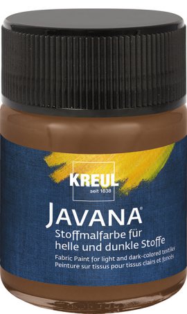 KREUL Stoffmalfarbe für helle/dunkle Stoffe Rehbraun