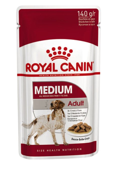 ROYAL CANIN Hundenassfutter Medium Adult in Soße 140 g