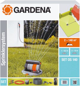 GARDENA Komplettset mit 4 Eckregner 0S 140